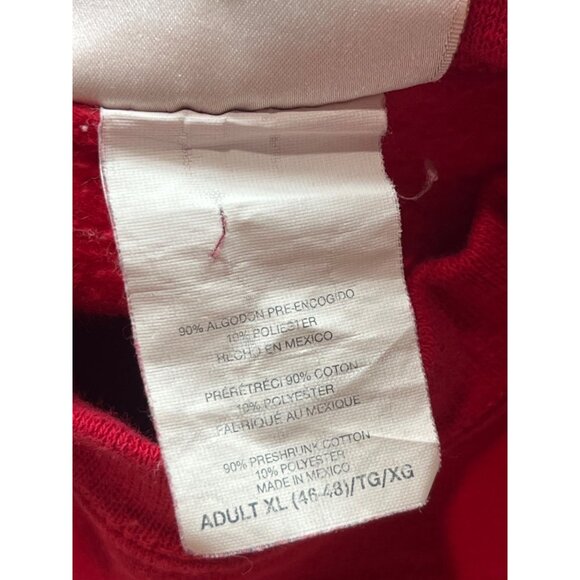 VTG Hanes Ultimate Print Pro Mens XL Red Sweatshirt Adult Cotton Polyester Blend - Picture 9 of 11